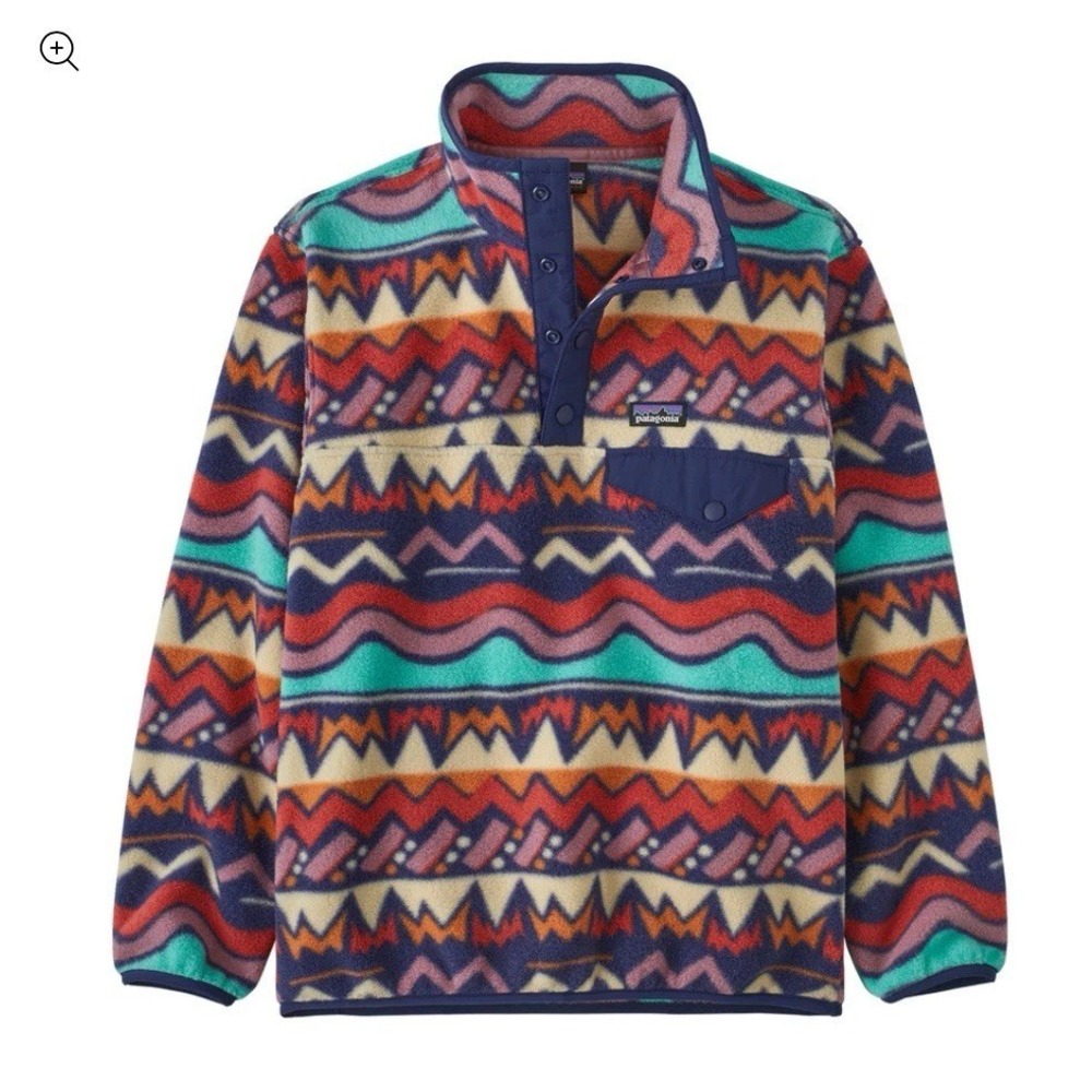 PATAGONIA Synchilla Snap T Fleece‎ Kid Size XL 14 Pullover Multicolor